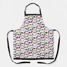 Van naar de paardenraces met het zijdepatroon van 