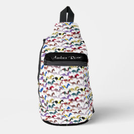 Van naar de paardenraces met het zijdepatroon van  sling bag