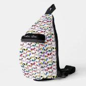 Van naar de paardenraces met het zijdepatroon van  sling bag (Rechterhoek)