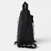 Van naar de paardenraces met het zijdepatroon van  sling bag (Achterkant)