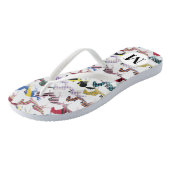 Van naar de paardenraces met het zijdepatroon van  teenslippers (Schuin)