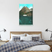 Van-naar-de-Zon Uitzicht Chalet Canvas Afdruk (Insitu (Slaapkamer))