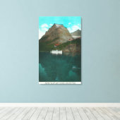 Van-naar-de-Zon Uitzicht Chalet Canvas Afdruk (Insitu (Houten vloer))