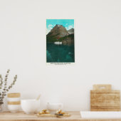 Van-naar-de-Zon Uitzicht Chalet Poster (Keuken)