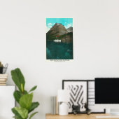 Van-naar-de-Zon Uitzicht Chalet Poster (Thuiskantoor)