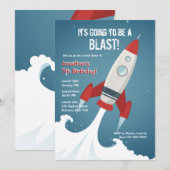 Van naar ruimteuitnodiging kaart (Voorkant / Achterkant)