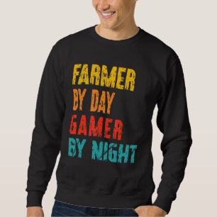 Van nacht op dag gamer boeren trui