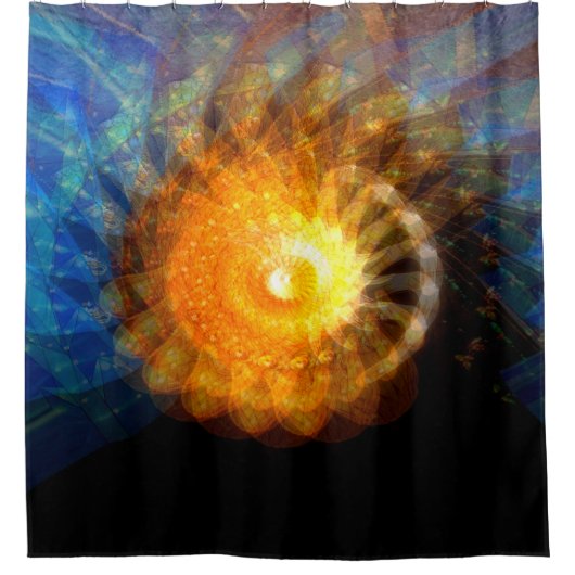 Van nacht tot dag..... douchegordijn (Voorkant)