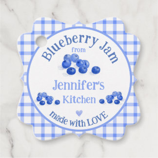 Van NAME Keuken met Liefde Blauwe Bosbes Blauwe Ru Bedankjes Labels