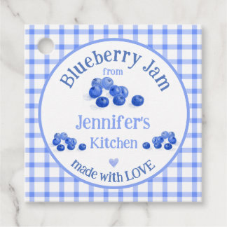 Van NAME Keuken met Liefde Blauwe Bosbes Blauwe Ru Bedankjes Labels