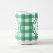 Van NAME Keuken met Liefde Iers Groen Geruit Koffiemok (Center)