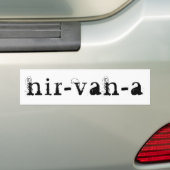 Van name reiscamper woordspel nirvana nir-van-a bumpersticker (Op auto)