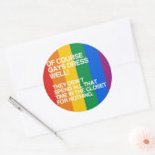 VAN NATUURLIJKE GAYS DROGE GOED -.png Ronde Sticker (Envelop)