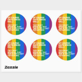 VAN NATUURLIJKE GAYS DROGE GOED -.png Ronde Sticker (Vel)