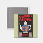 Van Nelle's Coffee - Adverteren Magneet (Voorkant / Achterkant)