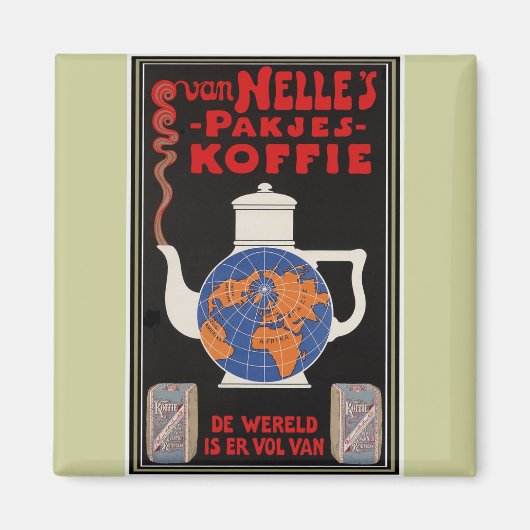 Van Nelle's Coffee - Adverteren Magneet (Voorkant)