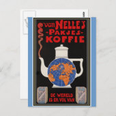 Van Nelle's koffie -  Adverteren Briefkaart (Voorkant / Achterkant)