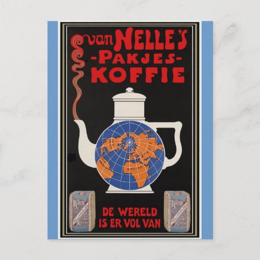Van Nelle's koffie -  Adverteren Briefkaart (Voorkant)