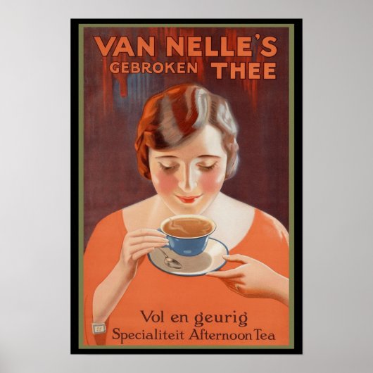 Van Nelle's Tea Adverteren Poster (Voorkant)
