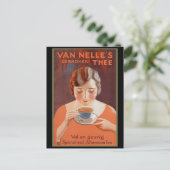 Van Nell's -  Tea Adverteren Briefkaart (Staand voorkant)