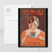 Van Nell's -  Tea Adverteren Briefkaart (Voorkant / Achterkant)