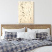 Van New York tot Poughkeepsie 11 Canvas Afdruk (Insitu (Slaapkamer))