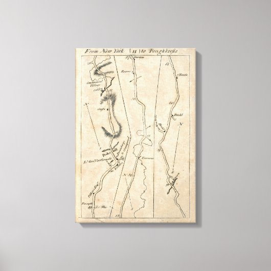 Van New York tot Poughkeepsie 11 Canvas Afdruk (Voorkant)