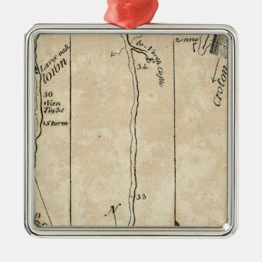 Van New York tot Poughkeepsie 9 Metalen Ornament (Voorkant)