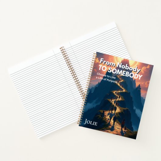 Van niemand naar iemand gepersonaliseerd onderzoek notitieboek (Binnen)