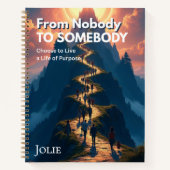 Van niemand naar iemand gepersonaliseerd onderzoek notitieboek (Voorkant)