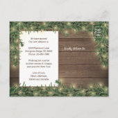 Van Nieuw Huis 3 Foto Kerstmis Greenery & Lights Feestdagenkaart (Achterkant)