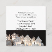 Van Nieuwe Thuis Verlichte Kersthuizen Informatiekaartje (Achterkant)