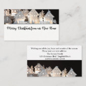 Van Nieuwe Thuis   Verlichte Kersthuizen Informatiekaartje (Voorkant / Achterkant)