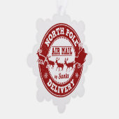 Van Noordpool Levering Kerstcadeau ornament Kaart (Rechts)