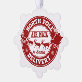 Van Noordpool Levering Kerstcadeau ornament Kaart (Links)