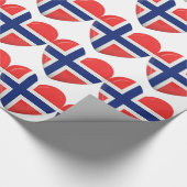 Van Noorwegen met liefde Cadeaupapier (Hoek)
