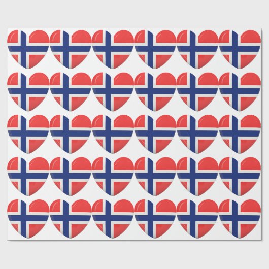 Van Noorwegen met liefde Cadeaupapier (Vlak)