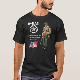 Van Normandy, Frankrijk, 1944 tot Pilsen, Tsjechos T-shirt