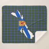 Van Nova Scotia tartan Sherpa Blanket houden Deken (Voorkant (horizontaal))