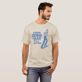 VAN NUL TOT HOMO IN 3 SECONDEN T-SHIRT (Voorkant volledig)