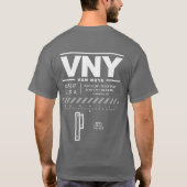 Van Nuys Airport VNY T-Shirt (Achterkant)