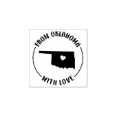Van Oklahoma met liefde Rubberstempel (Afrduk)