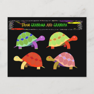 Van oma en opa, alleen voor kleinkinderen briefkaart