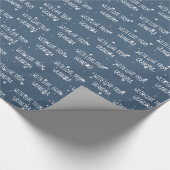 Van oma White Stars Wrapping Paper Cadeaupapier (Hoek)