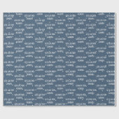 Van oma White Stars Wrapping Paper Cadeaupapier (Vlak)