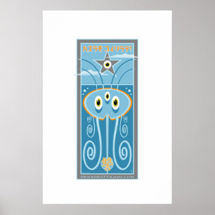 Van onder poster
