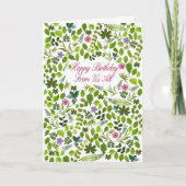 Van ons alle 'Birthday Scattered Leaves'-Kaart Kaart (Voorkant)