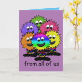 Van ons allemaal een verjaardagskaart kaart (Gele Bloem)