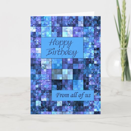 Van ons allemaal een verjaardagskaart kaart (Voorkant)