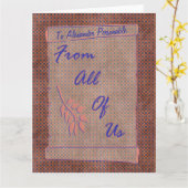 Van ons allemaal oversized Scroll Kaart (Gele Bloem)